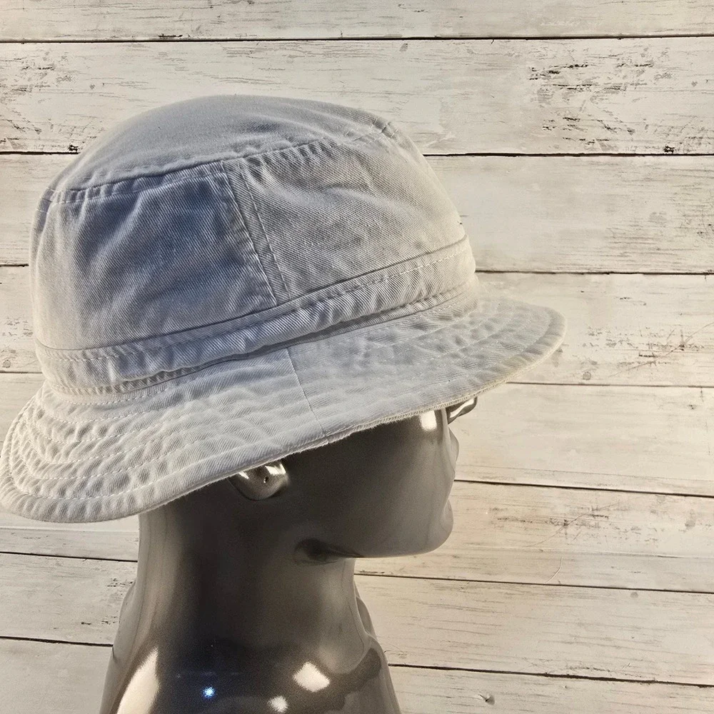 Nike Bucket Hat Lt Grey Cotton Twill Sun Cap L/XL Logo Patch Casual Streetwear